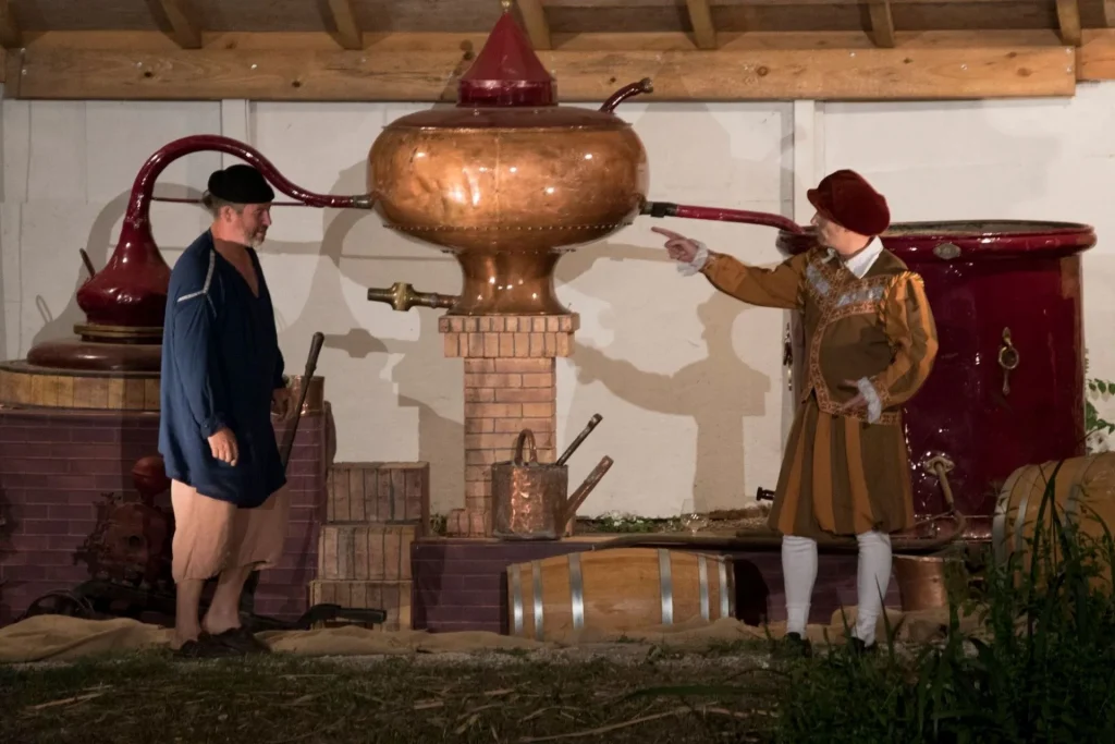 La fabuleuse histoire du cognac, spectacle son et lumière à bourg-charente