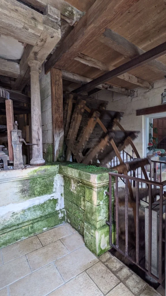 The Bassac watermill paddle wheel