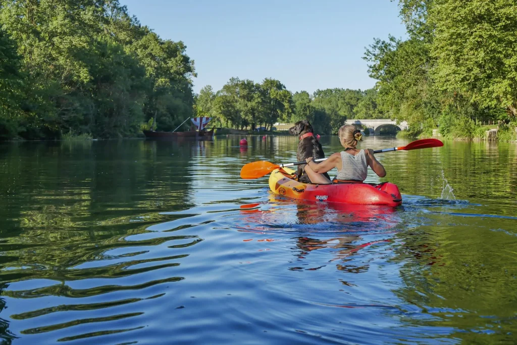 canoe trip on the charente at Bourg charente