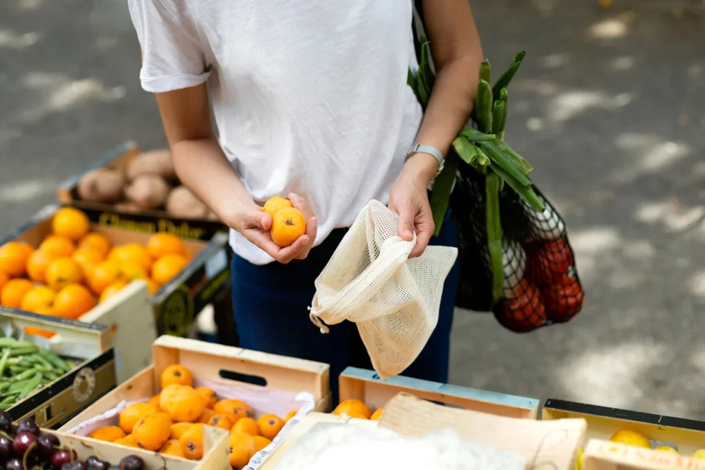 Young woman at the market