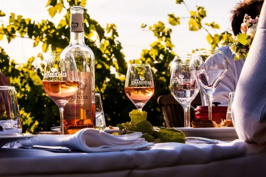 Les vins I.G.P. charentais, rouges, rosés et blancs parfaits pour accompagner les moments en famille, entre amis, et rappeler les meilleurs souvenirs