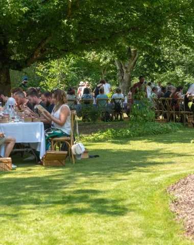 Repas champêtre en groupe sur la destination cognac à mosnac saint simeux