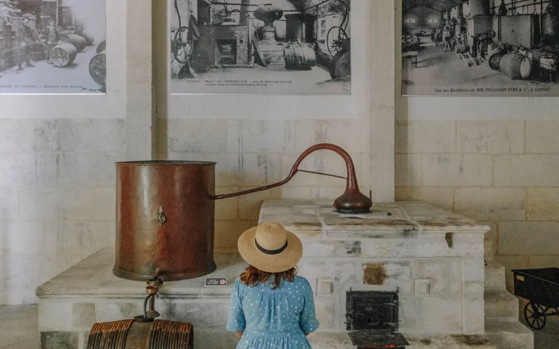 Visit the Musée des Savoirs du Cognac, a museum showcasing all the different aspects of the cognac industry: winegrowing, the cognac trade, cooperage, glassmaking and packaging design.