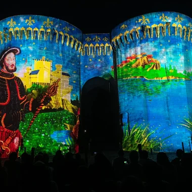 Mapping vidéo sur les tours saint-jacques à Cognac